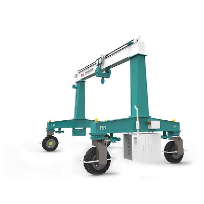 100T Single Girder RTG Crane, 9m Lift & 12m Span for Wind Tower Sections