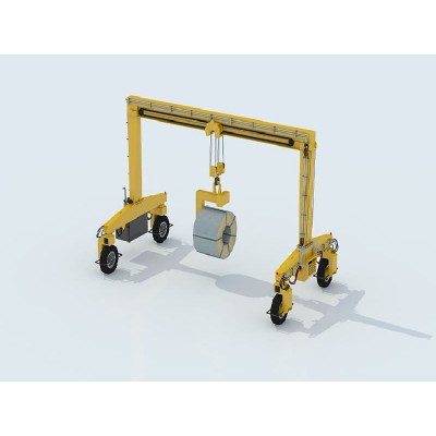 10T Single Girder RTG Crane, 5m Lift & 9m Span for Spacious Workshop Coverage