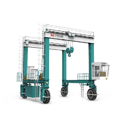 40 Ton Rubber Tyred Gantry, 32m Span for Wide Coverage