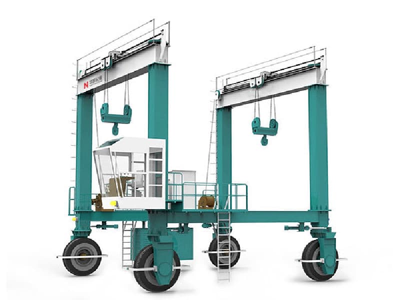 30 Ton Double Girder RTG Crane, 18m Span & 8m Lift