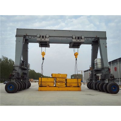30T A-Frame Rubber Tyred Gantry, 25m Span, 10m Lift
