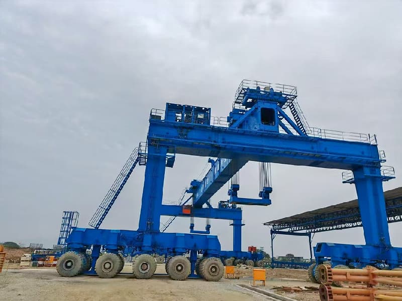 80T Wide-Span Bridge RTG, 45m Span & 65m Max Lift