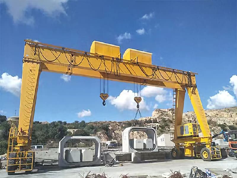 80T Wide-Span Bridge RTG, 45m Span & 65m Max Lift