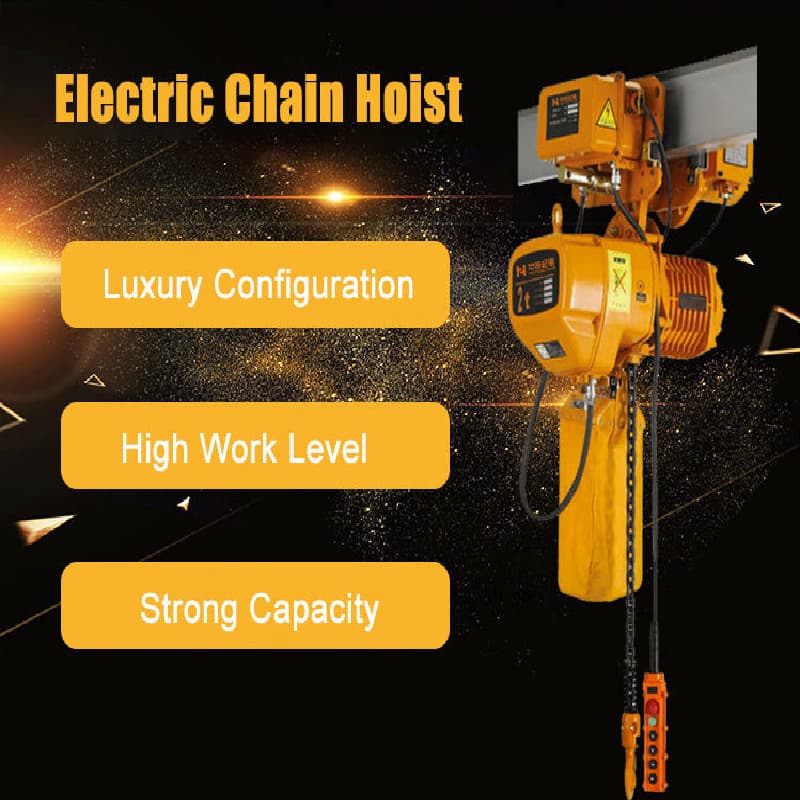 Electric Chain Hoist 0.5 Ton Capacity 9m Lift Height