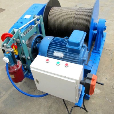 JM Slow Speed Electric Winch, 15 Ton Capacity, 200m Rope Capacity, 5-20 m/min