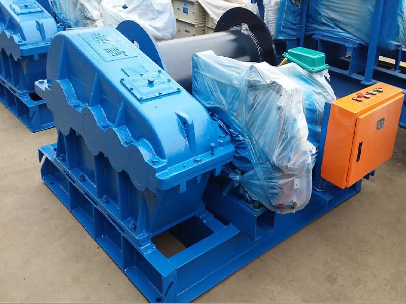 JM Slow Speed Electric Winch, 15 Ton Capacity, 200m Rope Capacity, 5-20 m/min