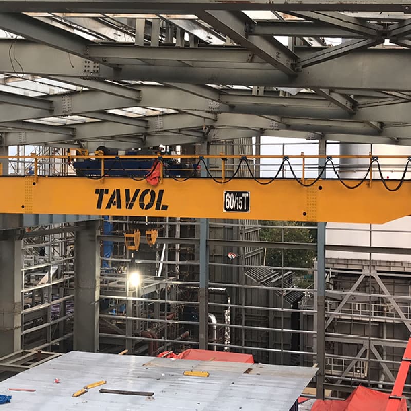 QD 15T Heavy Duty Double Girder Overhead Crane - 8m Span, 12m Lift