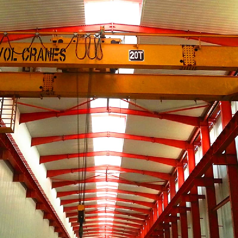 QD 15T Heavy Duty Double Girder Overhead Crane - 8m Span, 12m Lift