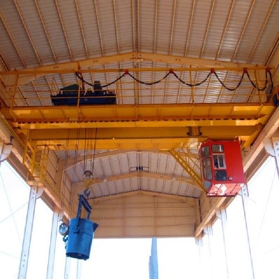 QD 50T Heavy Duty Double Girder Overhead Crane - 8m Span, 12m Lift