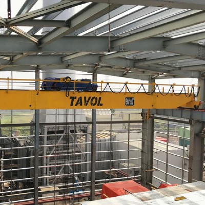 QD 50T Heavy Duty Double Girder Overhead Crane - 20m Span, 48m Lift