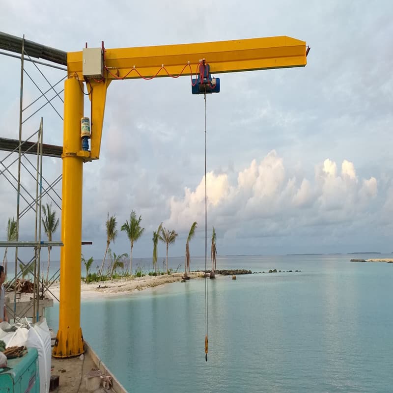 BZ Model 2 Ton Column Mounted Jib Crane - 6m Arm, 8m Height