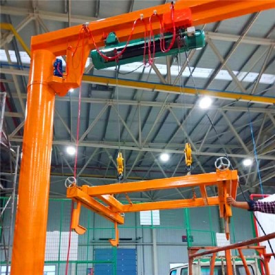 BZ Model 10 Ton Column Mounted Jib Crane - 10m Arm, 10m Height