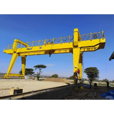 FEM Design Double Girder Gantry Crane 3t 9m Height 31.5m Span