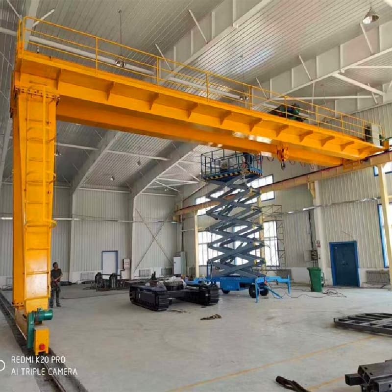Double Girder Semi Gantry Crane 15t 34m Span 18m Lift