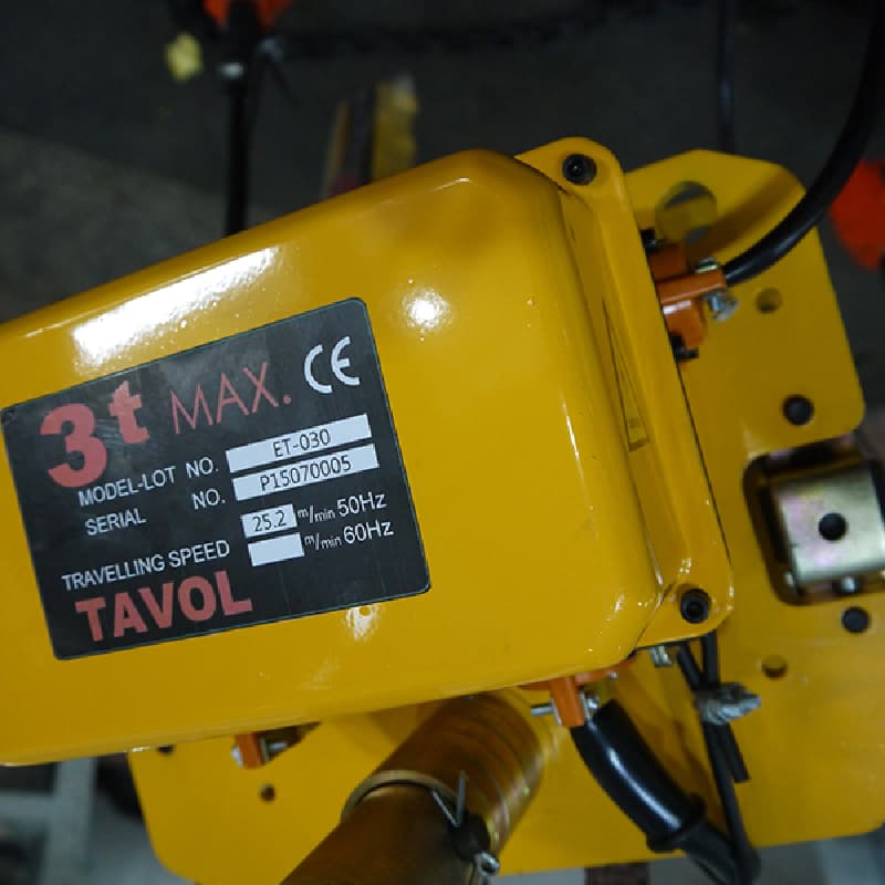 2 Ton Electric Chain Hoist 12m Lift for Construction Site