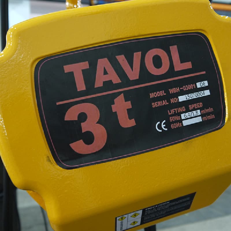 2 Ton Electric Chain Hoist 12m Lift for Construction Site