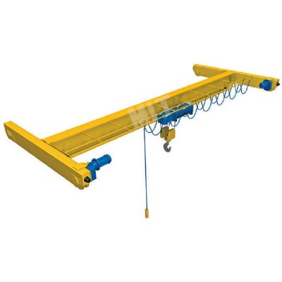 5T Single Girder Overhead Crane 15m Span 12m Lift - Electric Hoist