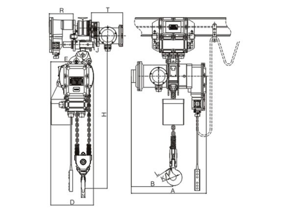 EP Type Explosion-Proof Hoist 30T 15m Lift with Electric Trolley