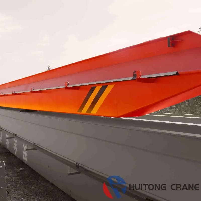 Single Girder Bridge Crane 50ton 35m Span 32m Lift for Large Construction Site