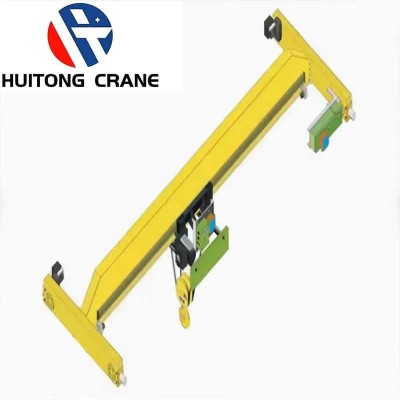 1 Ton Single Beam EOT Crane Warehouse Loading Lift 5m Span 7.5m Electric