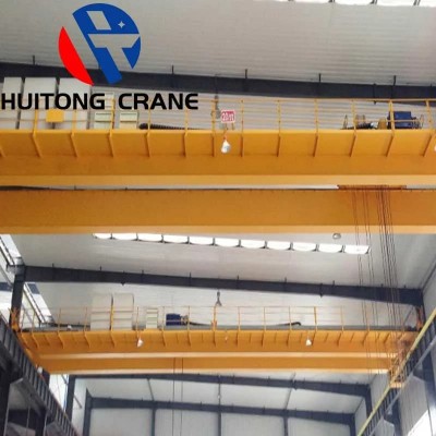 5 Ton Double Girder EOT Crane Warehouse Logistics Lift 10m Span 10m
