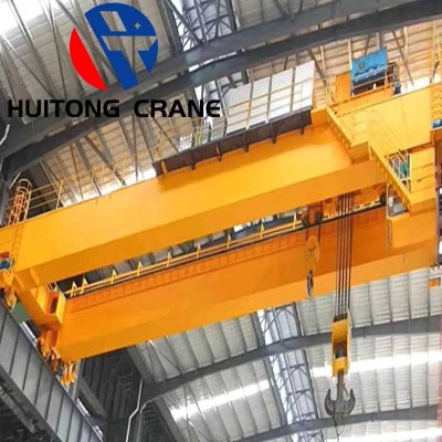 10 Ton Double Girder Overhead Crane Steel Warehouse Lift 8m Span 12m