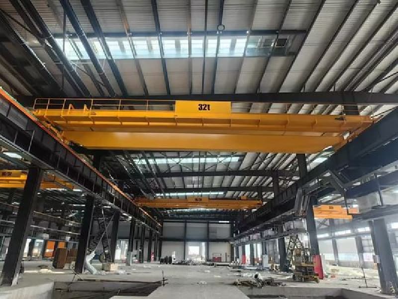 63t Double Girder Overhead Crane - Span 22m, Lift 16m for Steelmaking