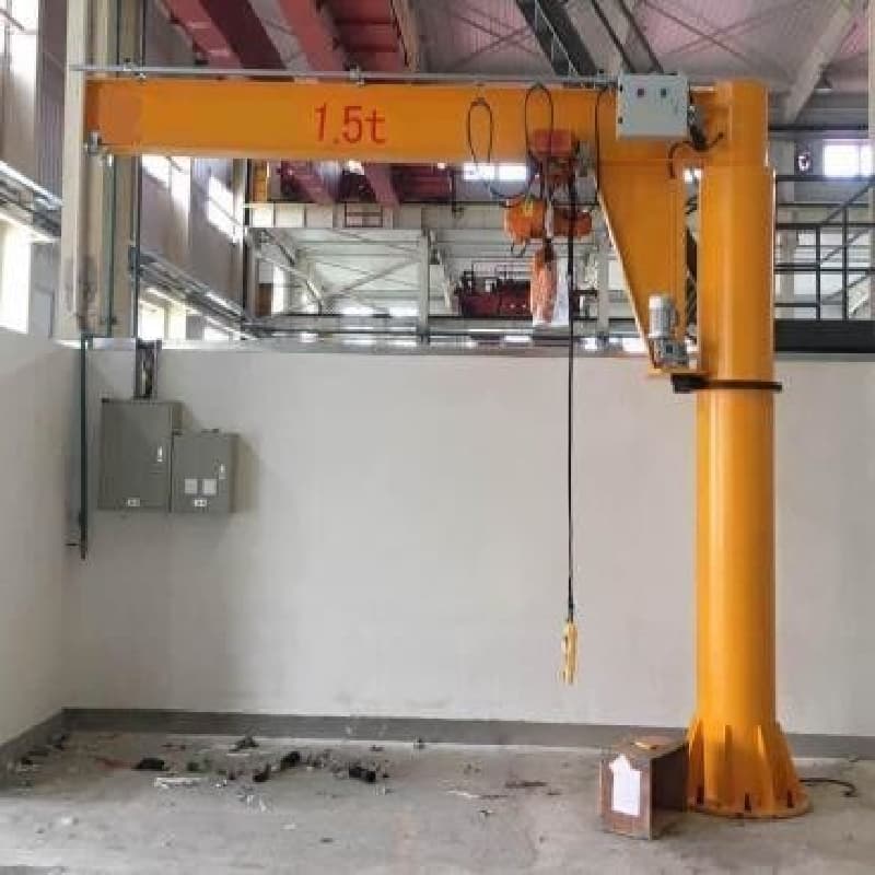 0.5t Electric Jib Crane - Arm 2m, Height 3m for Assembly Stations by kiwicrane