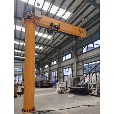 3000kg Floor Mounted Jib - Arm 5m, Height 5.5m for Foundries by kiwicrane