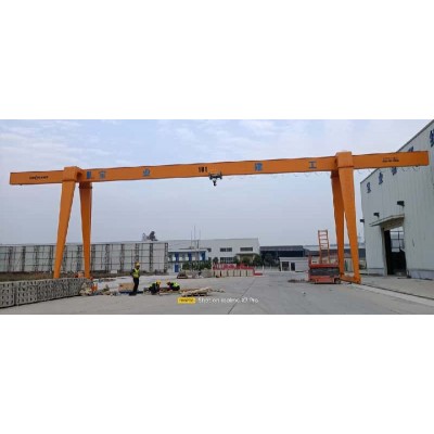 KiwiCrane 2t Single Girder Gantry Crane for Construction Site Span 12m Lift 6m