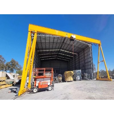 KiwiCrane 32 Ton Single Girder Gantry Crane for Port Yard Span 10m Lift 12m