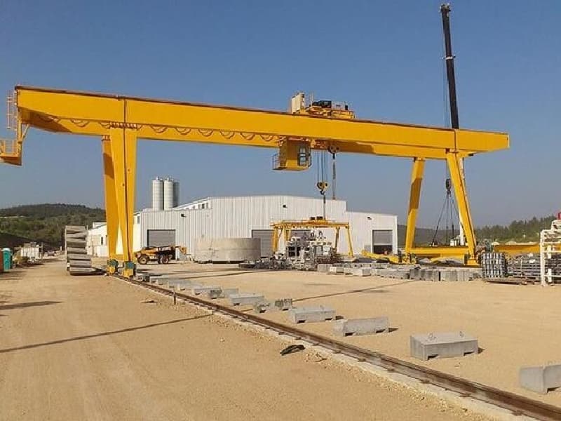 KiwiCrane 20 Ton Double Girder Gantry Crane for Port Yard Span 10m Lift 12m