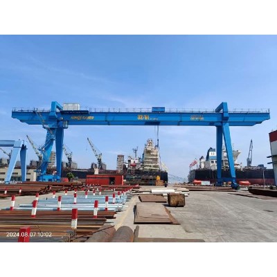KiwiCrane 20 Ton Double Girder Gantry Crane for Factory Span 20m Lift 9m