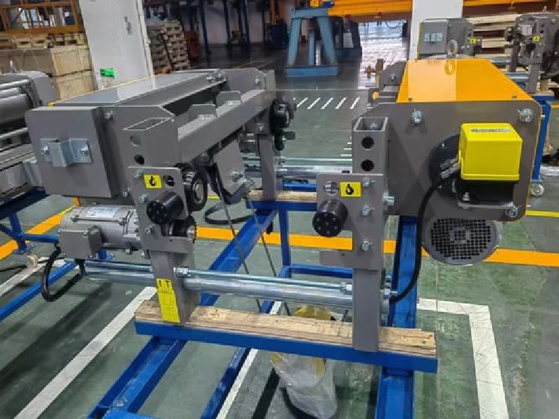 kiwicrane 0.5T Wire Rope Hoist 12m Lift Single Girder for Maintenance