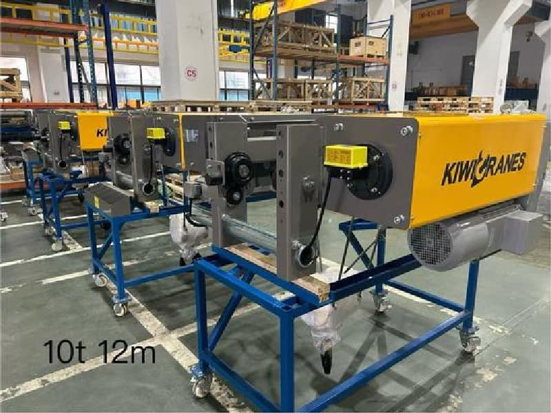 kiwicrane 7.5T Single Girder Wire Rope Hoist 12m Lift for Heavy Industry