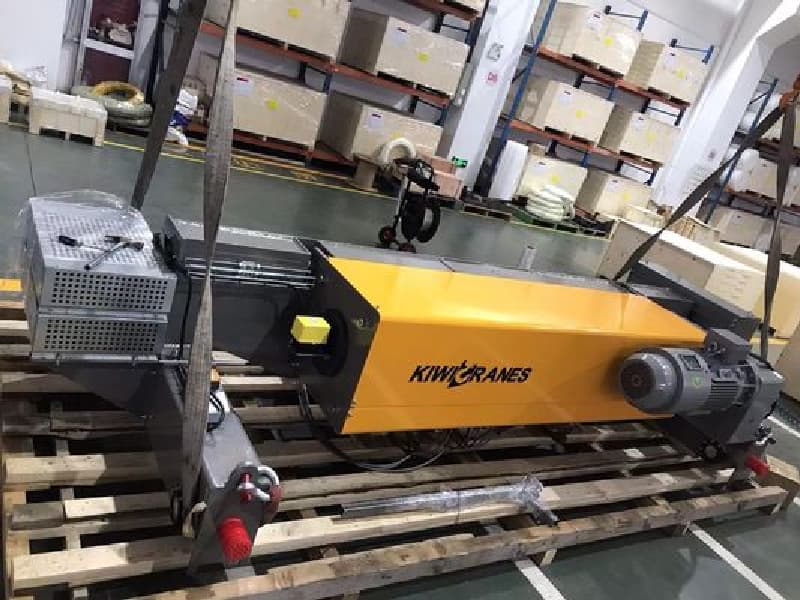 kiwicrane 16T Electric Wire Rope Hoist 9m Lift Double Girder for Offshore