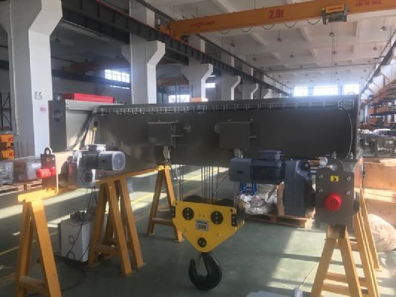 kiwicrane 16T Electric Wire Rope Hoist 9m Lift Double Girder for Offshore