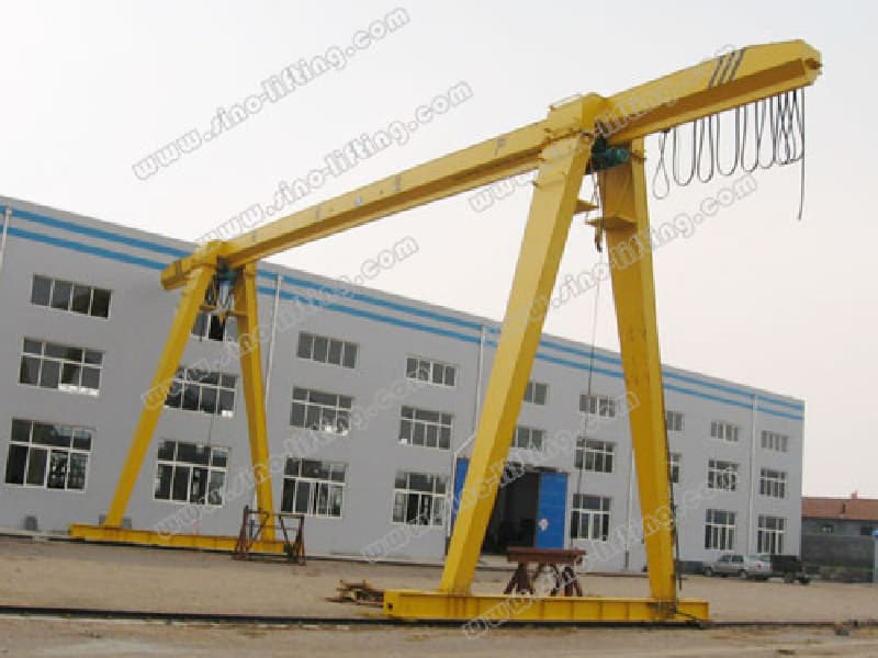 10 Ton MH Gantry Crane with Electric Hoist 18m Lift 26m Span Workshop