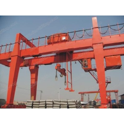 10 Ton Double-Beam Gantry Crane 6m Lift 10m Span Factory Use