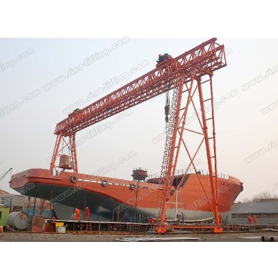 150t Double Beam Crane 41m Lift Height 120m Span for Shipyard Expansion
