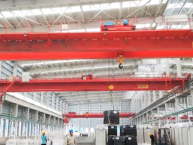 Heavy Duty 20 Ton Overhead Crane, Span 25.5m, Lifting Height 14m