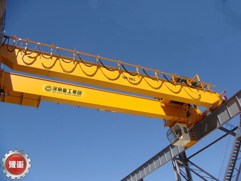 Heavy Duty 100 Ton Overhead Crane, Span 25.5m, Lifting Height 18m