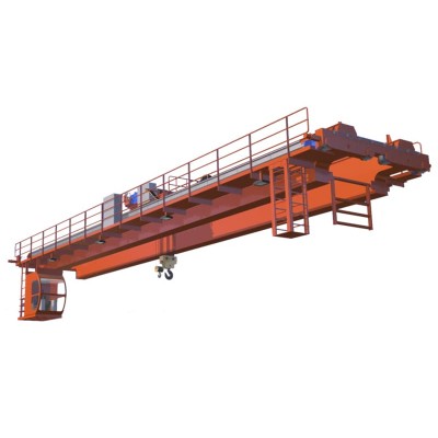 3 Ton Double Girder EOT Crane – Fabrication with 21m Span & 12m Lift