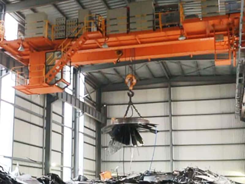 32t Electromagnetic Crane, Span 22m, Lift 12m for Heavy Steel Coils