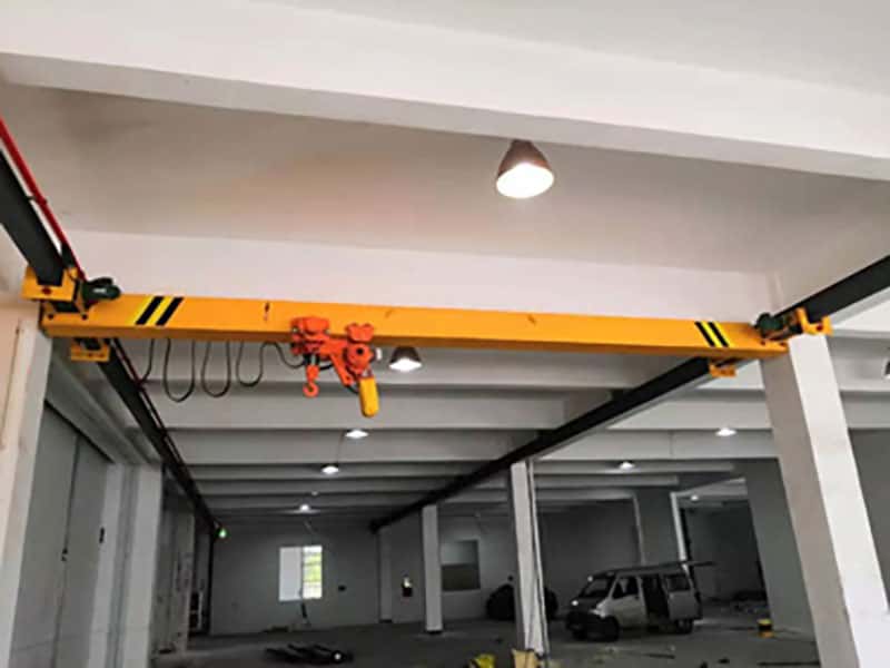 Industrial Monorail System, Span 18m, Lift 20m for Steel Fabrication