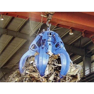 25t Hydraulic Grab Bridge Crane, 24m Lift, 22.5m Span for Port Log Handling