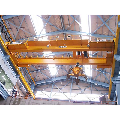 10t Overhead Grab Crane, 18m Lifting Height, 25m Span for Port Ship Unloading