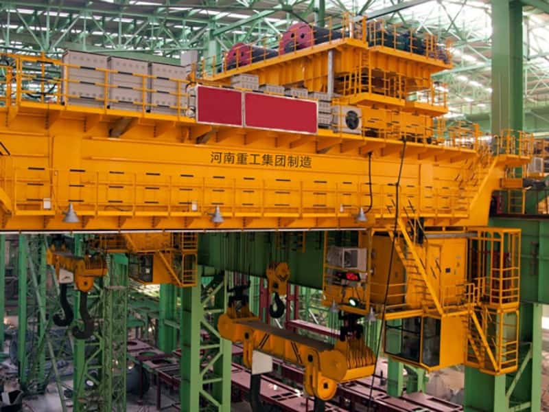 10t Ladle Handling Crane, 15m Lift, 13.5m Span for Foundry Shop