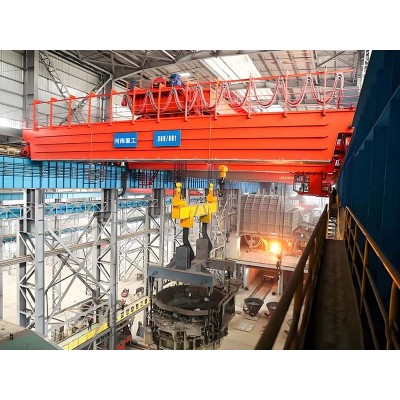 50t Ladle Bridge Crane, 20m Lift, 25.5m Span for Steelmaking Converter Shop
