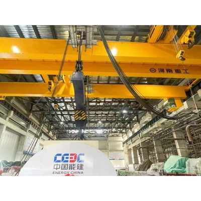 800t Power Plant Generator Crane, 45m Span, 30m Lift, Anti-Sway